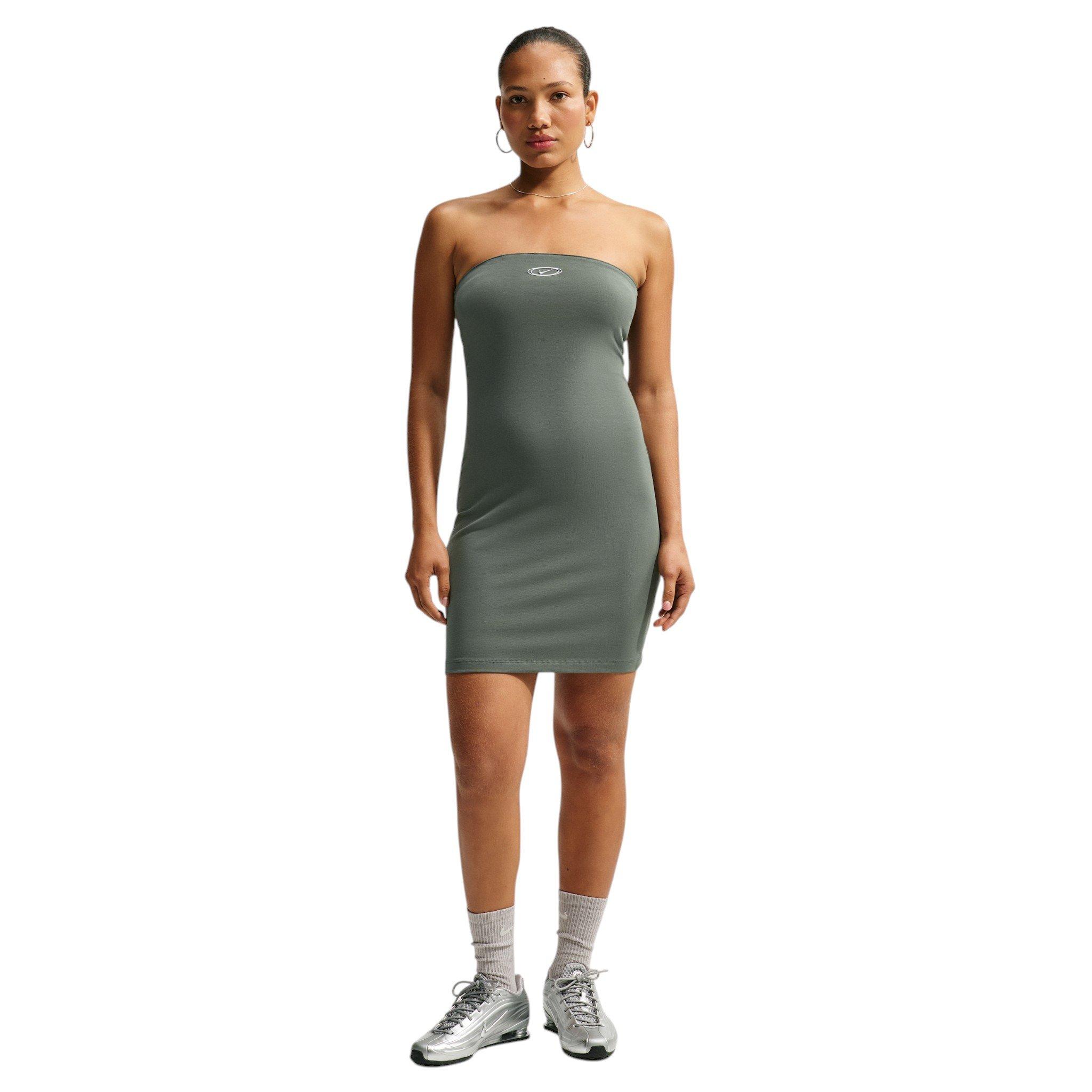 Nike Women's Sportswear Tight Tube Dress - Camo Green - CAMO GREEN